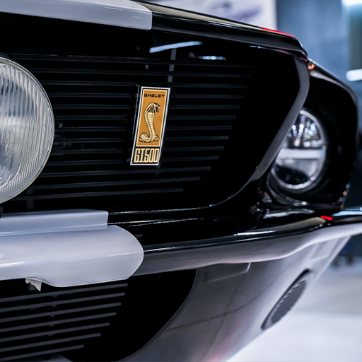 Detalle interior de Mustang clasico
