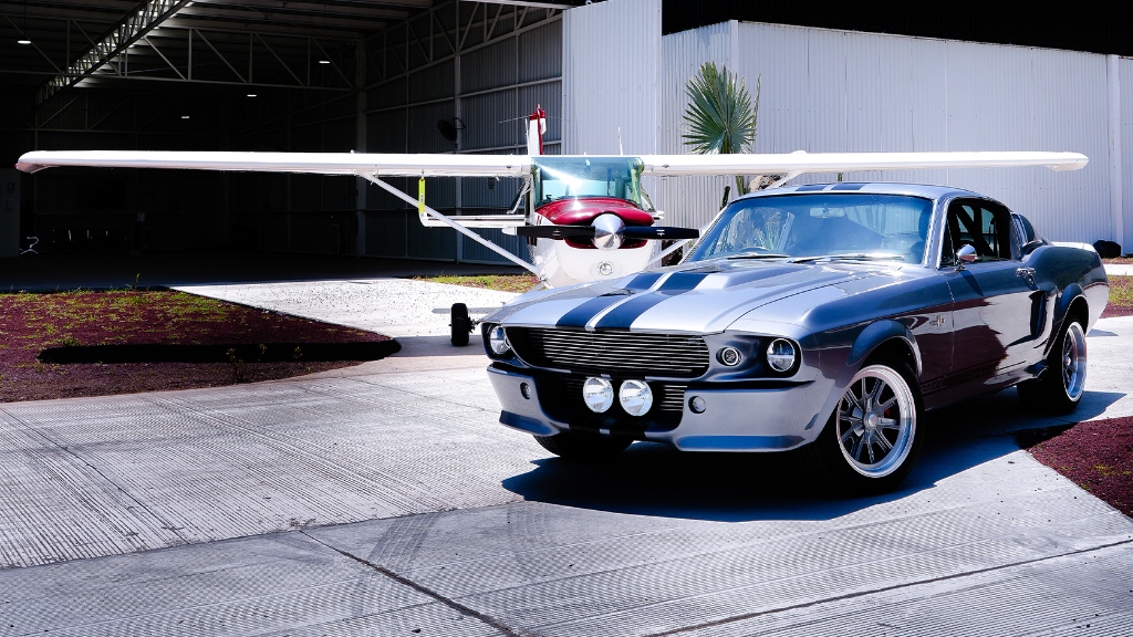 Classic Mustang Fastback Sunset Shot